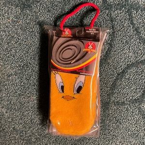 Nwt vintage tweety Looney Tunes slipper socks adults size 9-11.